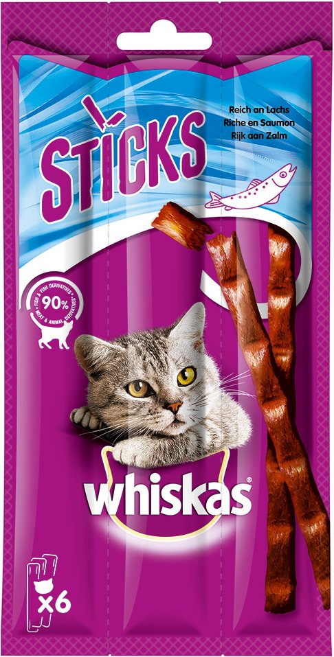 Thumbnail - Whiskas Sticks 28 x 36 g - Reich an Lachs