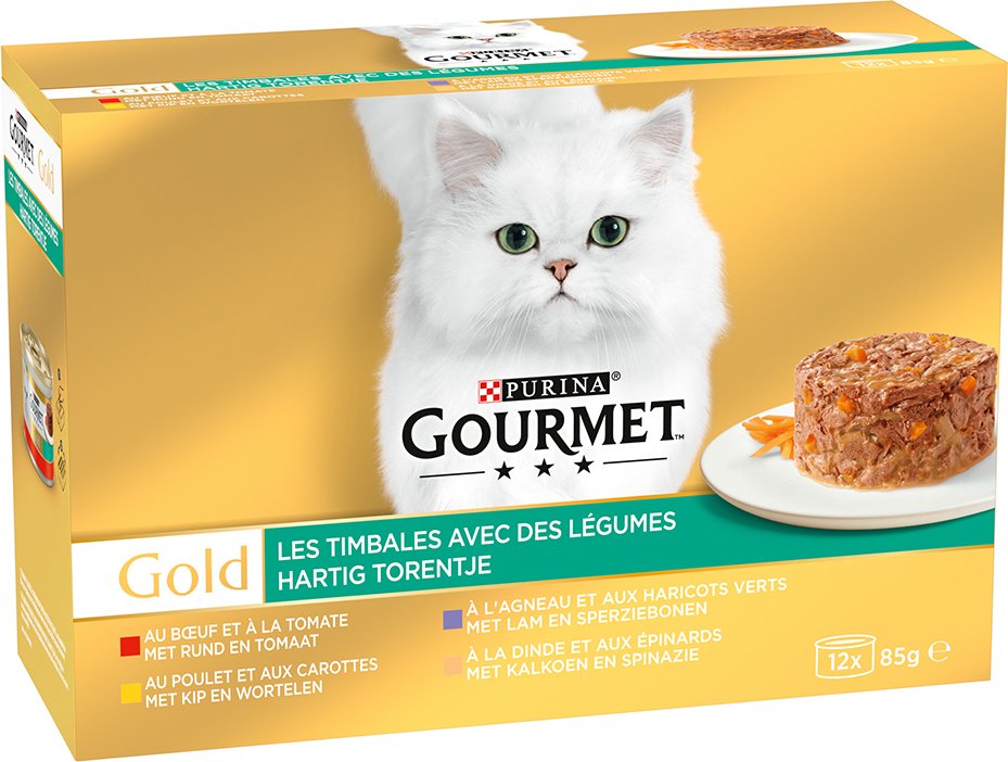 Gourmet Gold Raffiniertes Ragout 12 x 85 g - Mix mit Gemüse