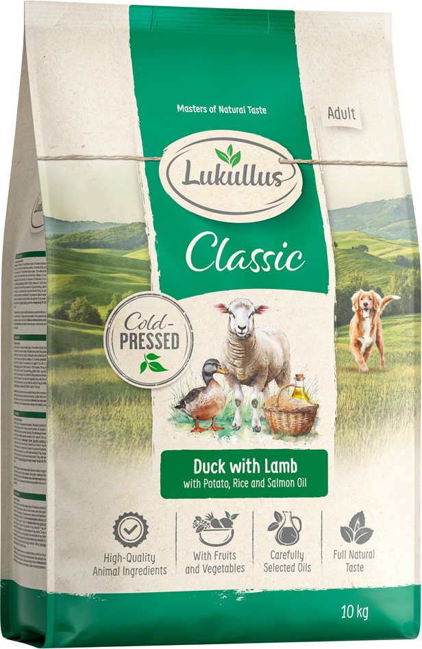 Lukullus Kaltgepresst Barbarie-Ente & Lamm - 10 kg: neue Rezeptur