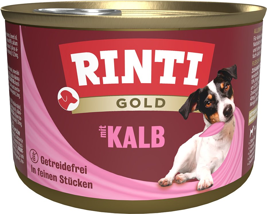 RINTI Gold 12 x 185 g - Kalbstückchen