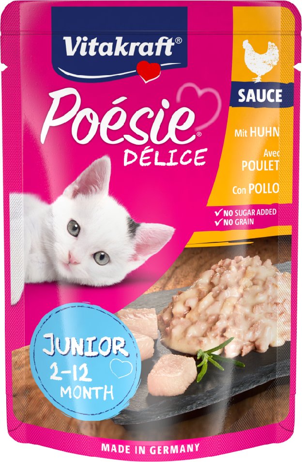 Vitakraft Poésie Délice 23 x 85 g - Junior Huhn