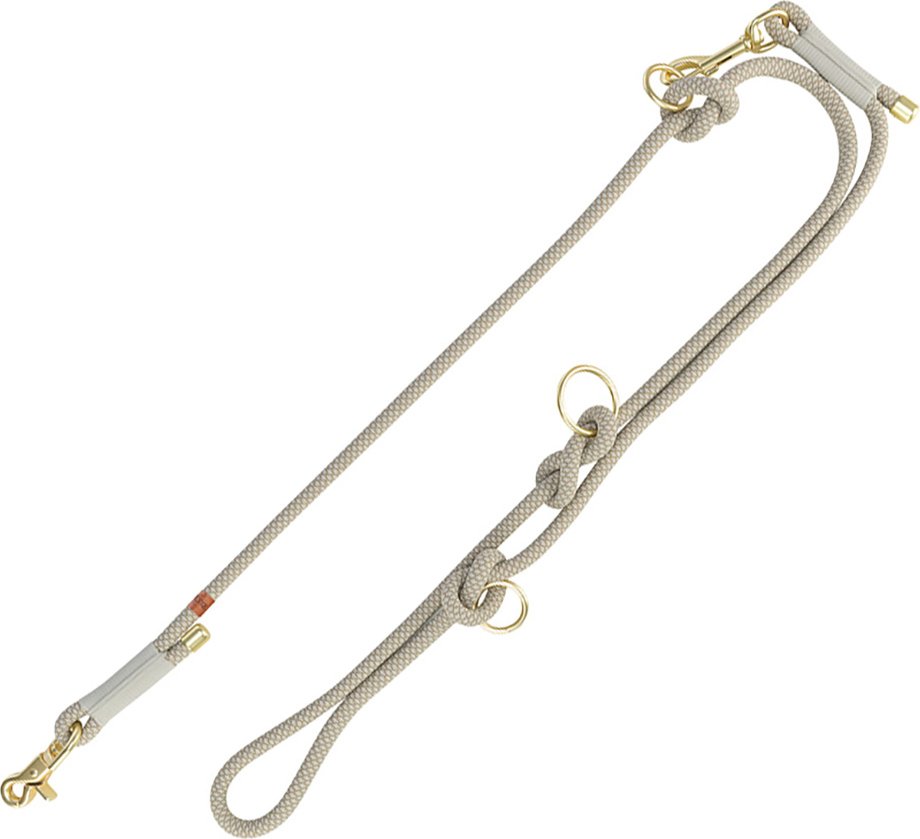 TRIXIE Soft Rope Verlängerungsleine - S–XL: 2,00 m/ø 10 mm, grau/hellgrau