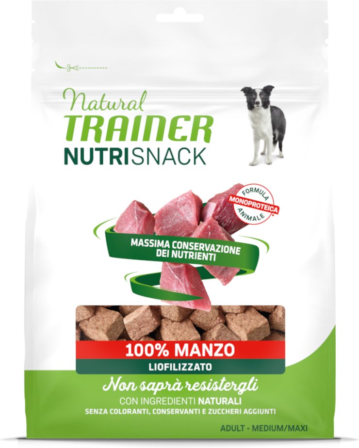 Sparpaket Natural Trainer Nutri Snack Gefriergetrocknete Brocken Adult 6 x 50 g - Rind