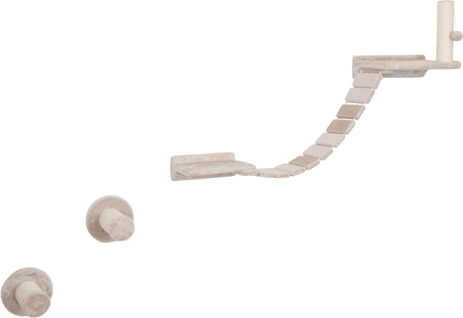 Kerbl Pet Kletterwand Matterhorn für Katzen, beige - beige, 6-teiliges Set