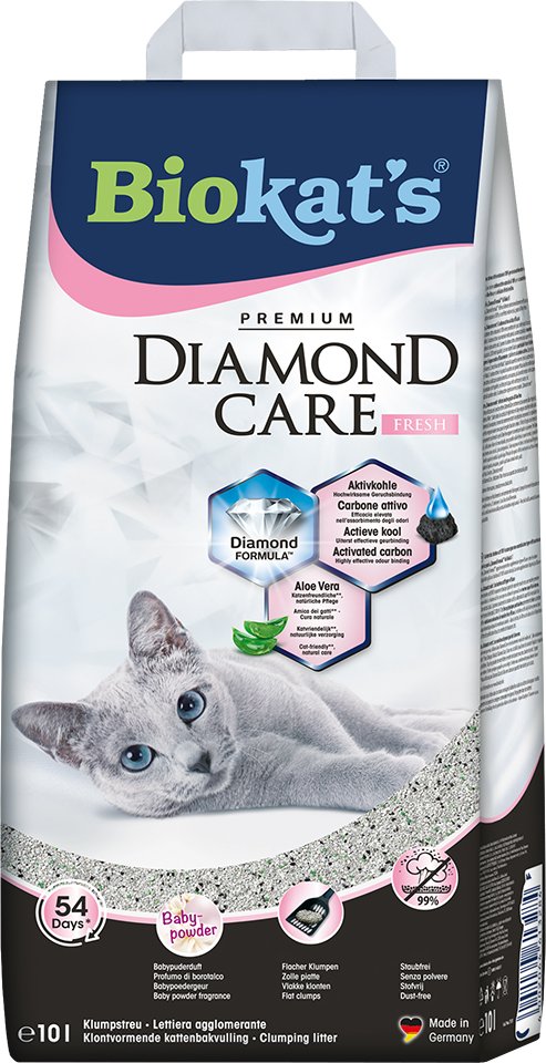 Biokat´s Diamond Care Fresh Katzenstreu - Sparpaket: 2 x 10 l