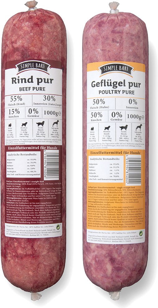 SIMPLE BARF Basis-Paket - 10 x 1000 g