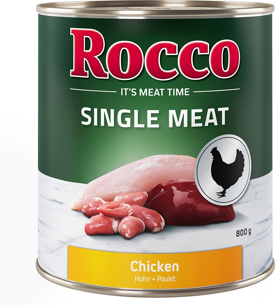 Rocco Single Meat 6 x 400 g / 800 g 6 x 800 g: Huhn