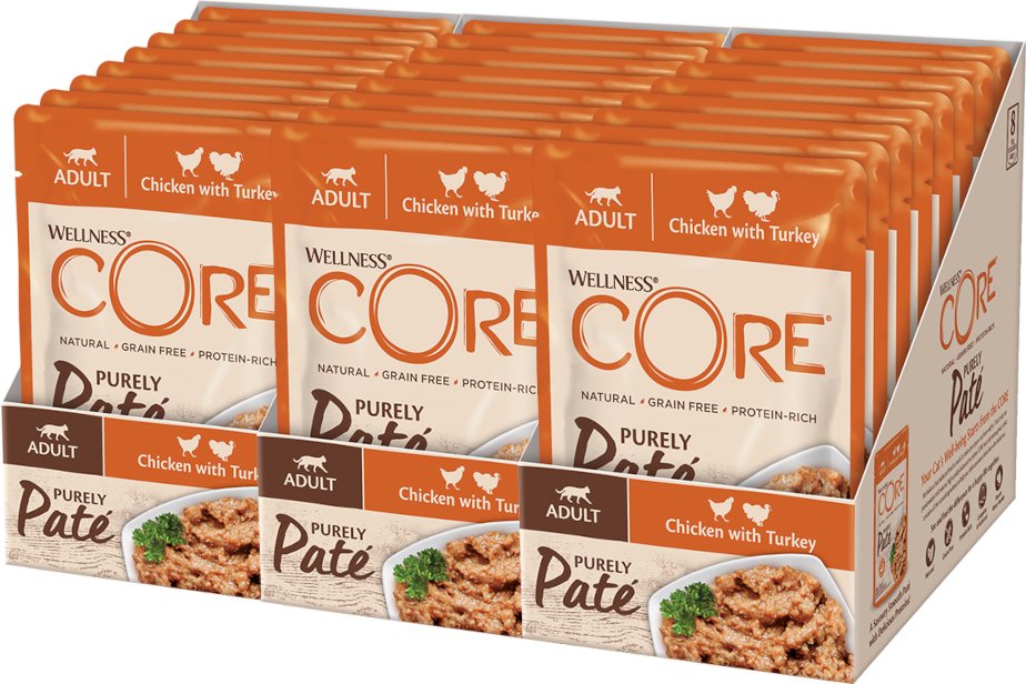 Thumbnail - Wellness Core Cat Adult Purely Paté 24 x 85 g - Huhn & Pute