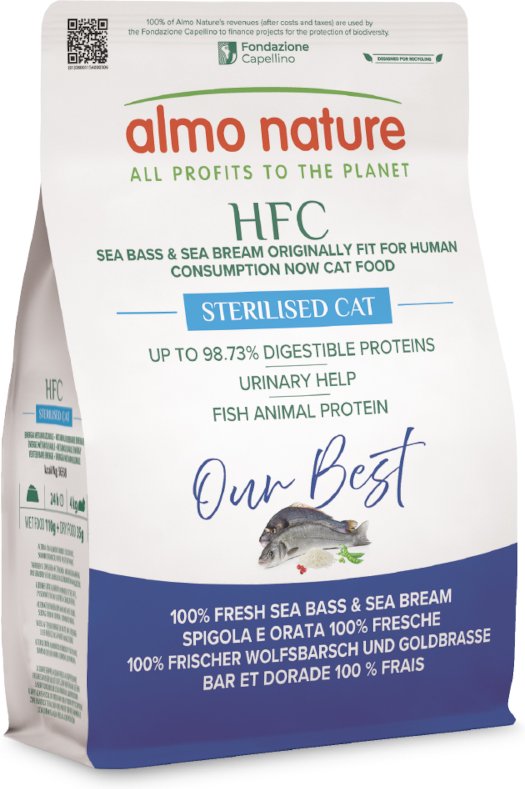 Almo Nature HFC Longevity Sterilized Wolfsbarsch & Goldbrasse - 300 g