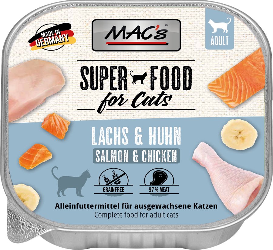 Thumbnail - MAC's Cat Schale 16 x 100 g - Lachs & Hühnchen