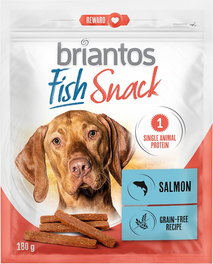 Briantos Fish Snacks, Thunfisch und Lachs für Hunde - Thunfisch (2 x 180 g)
