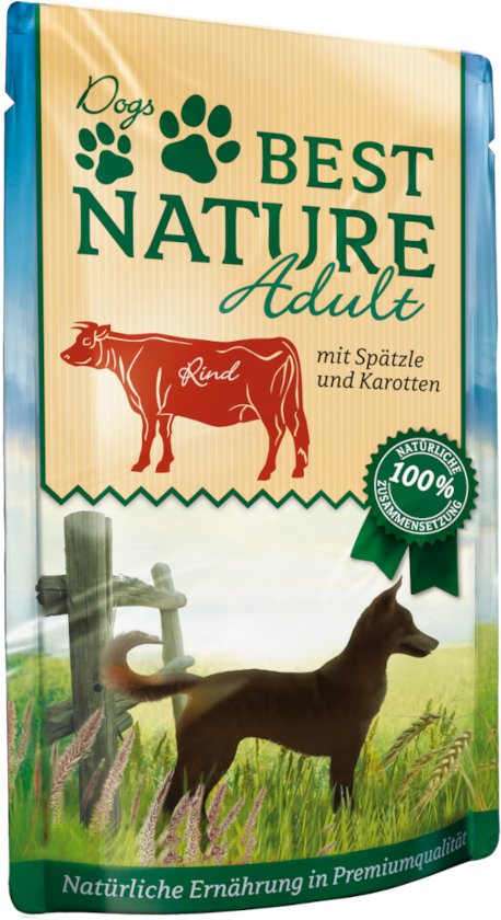 Best Nature Adult Dog 12 x 150 g - Rind & Spätzle