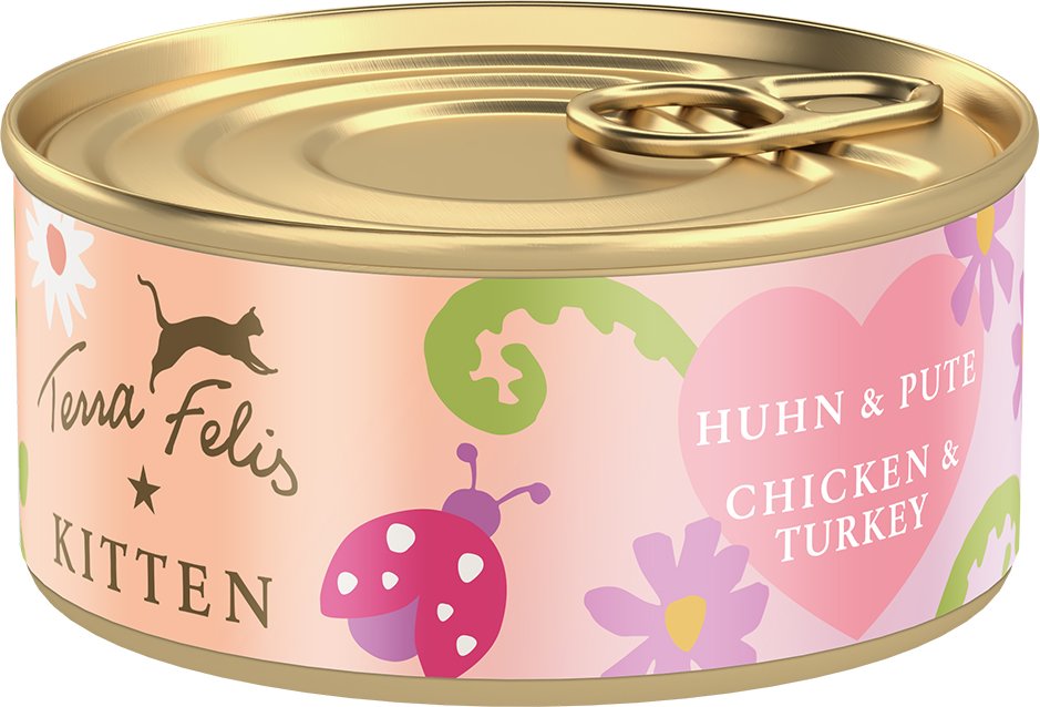 Terra Felis Kitten 18 x 70 g - Huhn & Pute