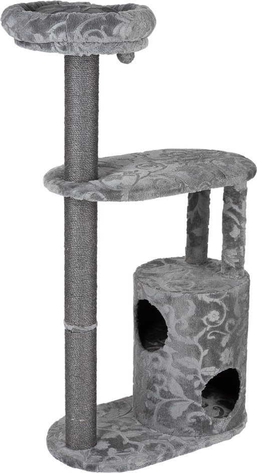 Kratzbaum Royal Silver - grau / florales Design