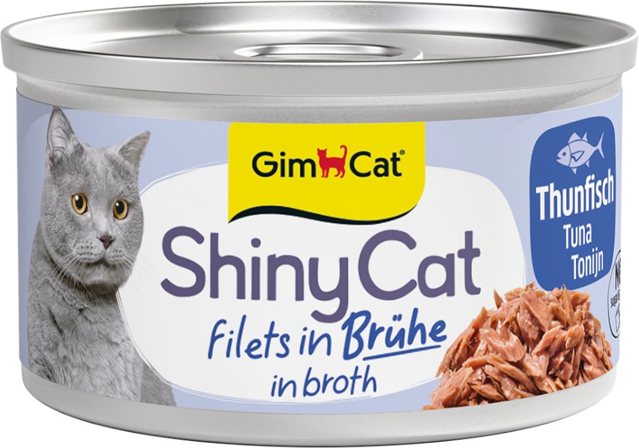 Sparpaket GimCat ShinyCat Filet 12 x 70 g - Thunfisch