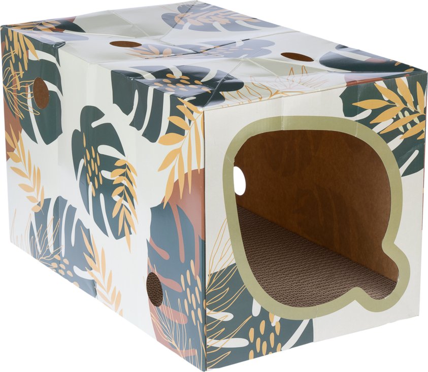 TIAKI Nature Blättertunnel für Katzen - B 30 x H 30 x L 40 cm