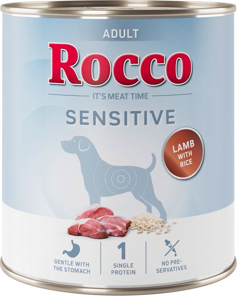 Rocco Sensitive 6 x 400 g / 800 g Neue Rezeptur - 6 x 800 g: Lamm mit Reis