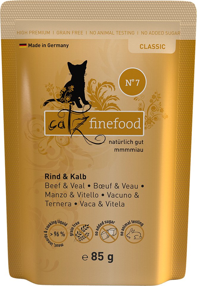 catz finefood 8 x 85 g - Rind & Kalb