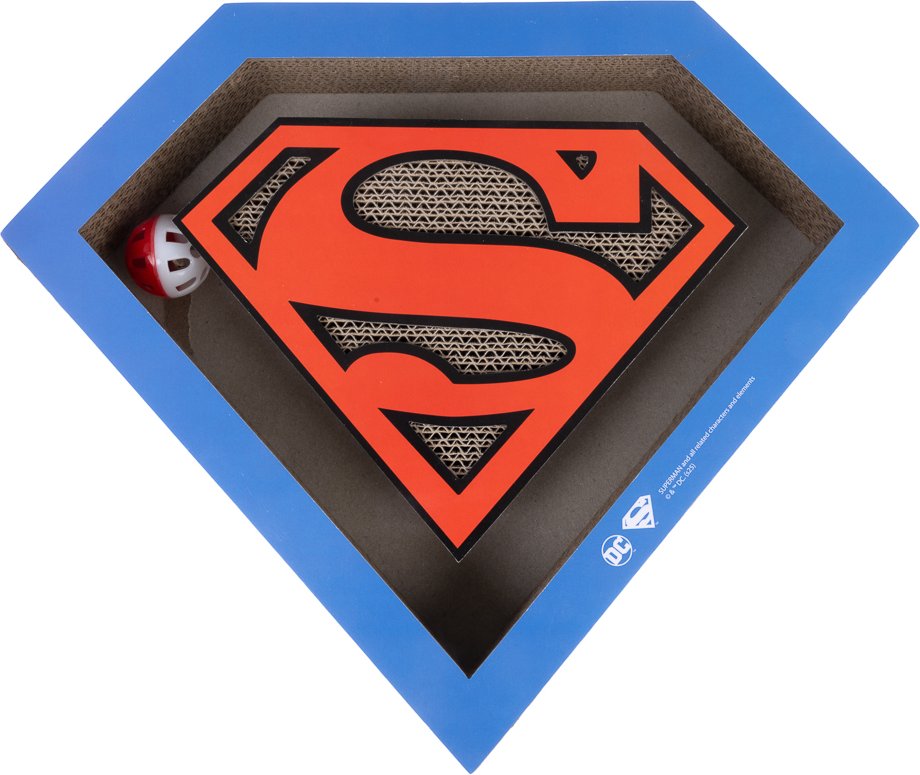 DC Superman Kratzbrett mit Kugelbahn - L 40 x B 33,2 x H 5 cm