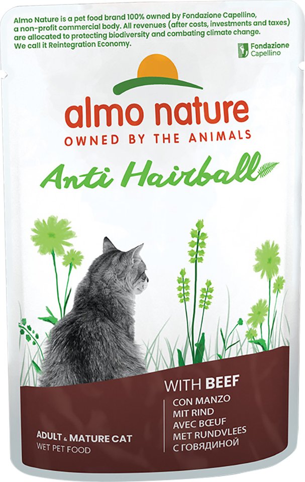 Almo Nature Holistic Anti Hairball 12 x 70 g Rind