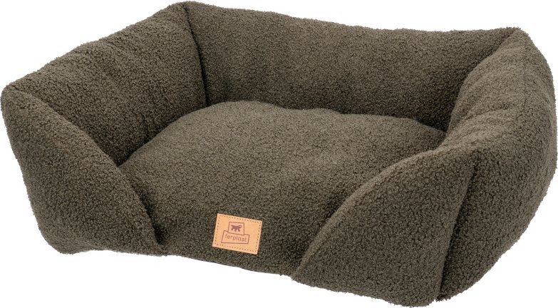 Ferplast Kuschelbett Pamper Bouclé, grün - L 55 x B 45 x H 20 cm