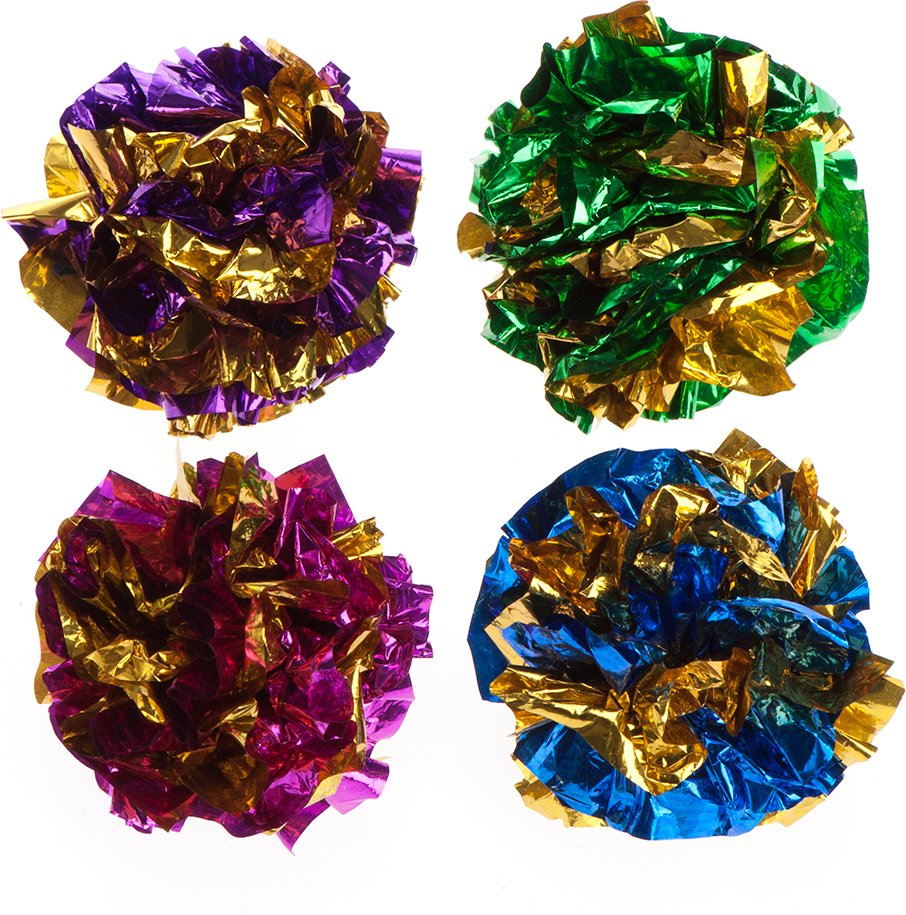 Knisterbälle - 4 Stück