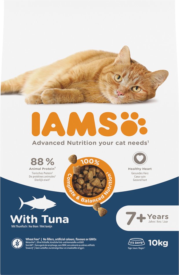 Thumbnail - IAMS Advanced Nutrition Senior Cat 7+ mit Thunfisch - Sparpaket: 2 x 10 kg