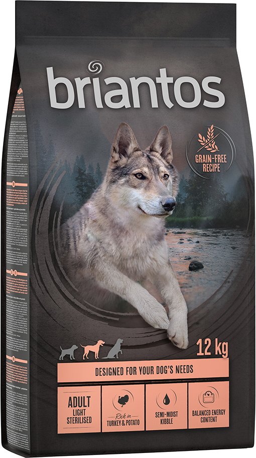Briantos Adult Light Sterilised Pute & Kartoffel - GETREIDEFREIE Rezeptur - 2 x 12 kg