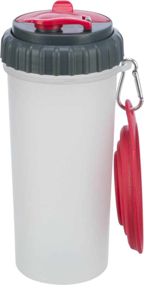 Trixie Futter- und Wasserbehälter - 2 x 350 ml, Ø 11 x H 23 cm