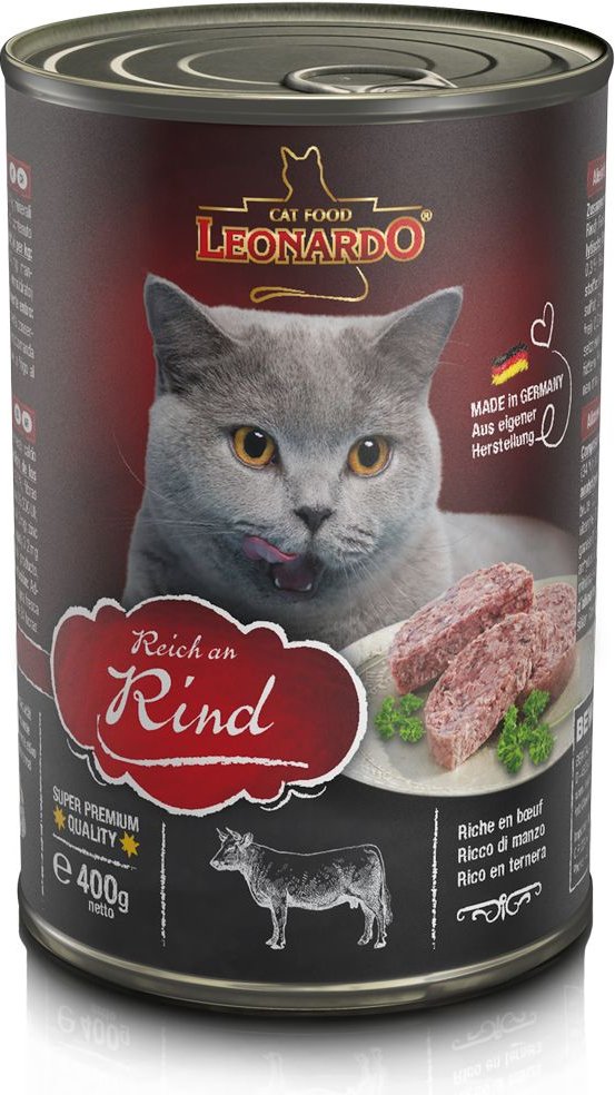 Thumbnail - Sparpaket Leonardo Katzenfutter All Meat 24 x 400 g - Reich an Rind