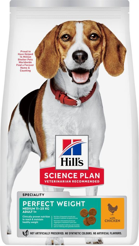 Hill's Science Plan Perfect Weight Adult 1+ Medium mit Huhn - 12 kg
