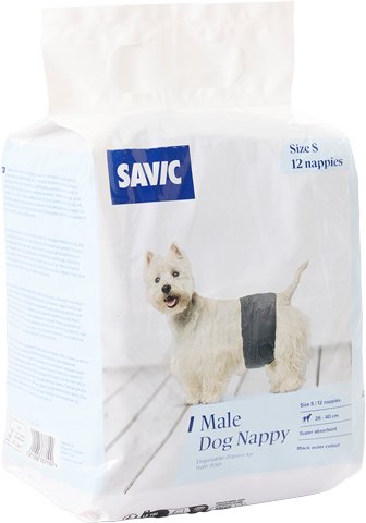 Savic Windeln für Rüden - Größe S: 26-40 cm, 12 Stück