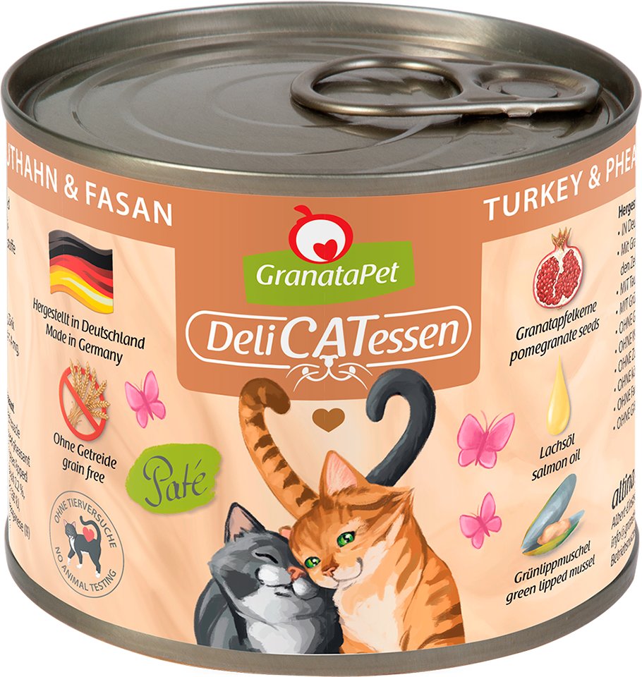 GranataPet DeliCatessen 6 x 200 g - Truthahn & Fasan