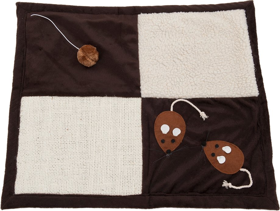 Kratzmatte Patchwork - braun / beige