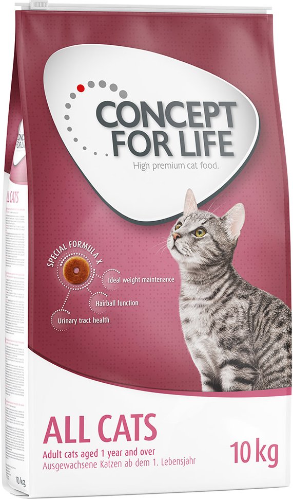 Concept for Life All Cats - Adult Katzenfutter - Sparpaket 2 x 10 kg