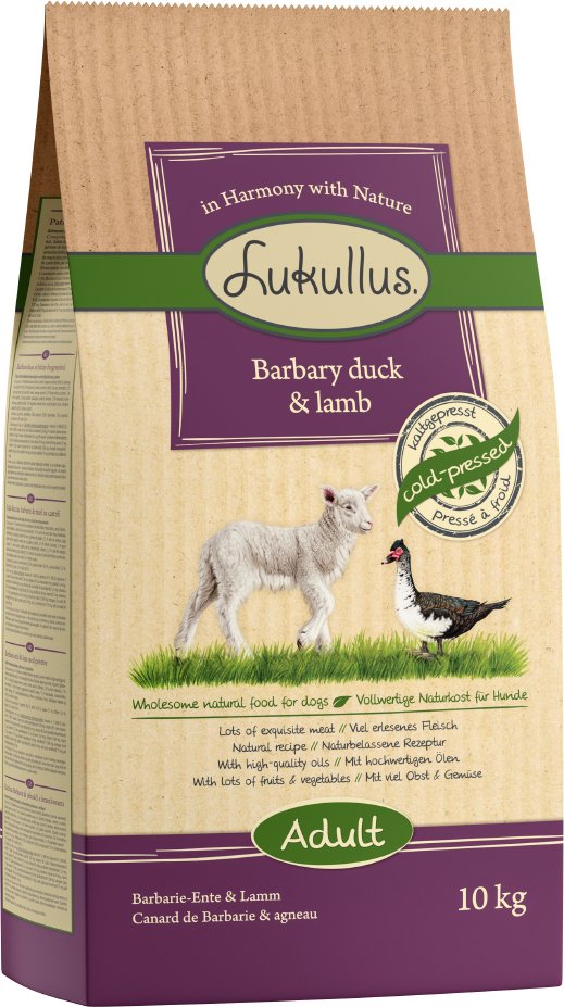 Lukullus Kaltgepresst Barbarie-Ente & Lamm - 10 kg