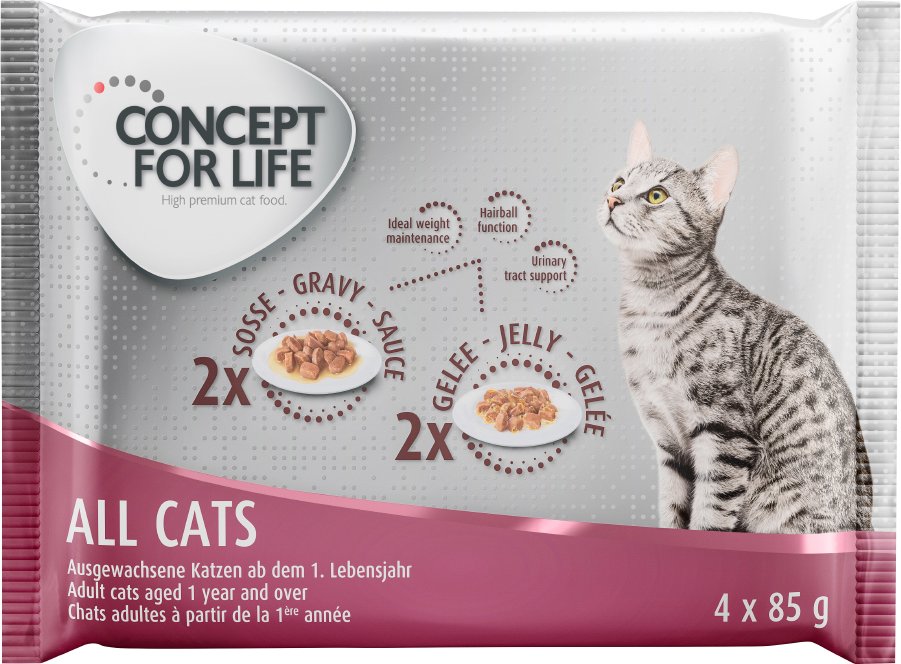 Concept for Life Probierpaket 4 x 85 g - All Cats