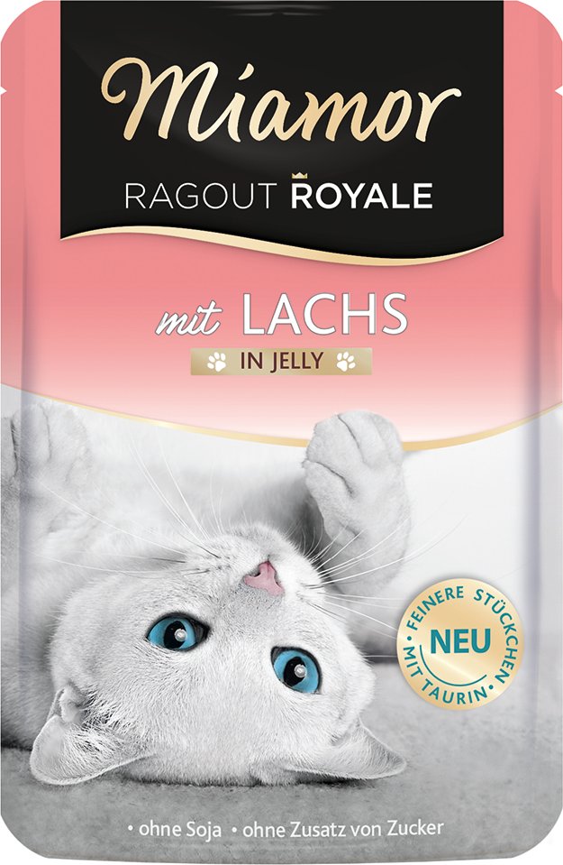 Sparpaket Miamor Ragout Royale in Jelly 22 x 100 g - Lachs