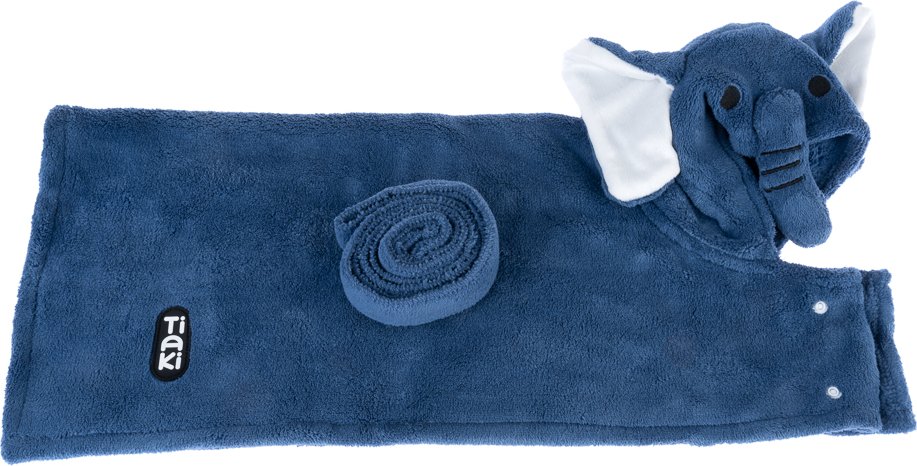 TIAKI Hundebademantel Elefant - ca. 55 cm Rückenlänge