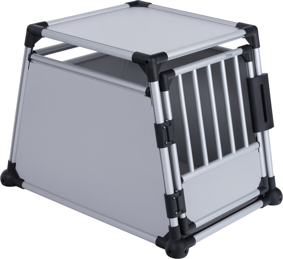 Trixie Hundebox Aluminium - B 63 x T 90 x H 65 cm (Größe M-L)