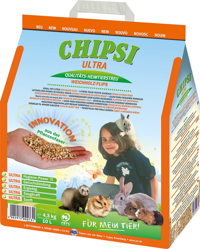 Chipsi Ultra Heimtierstreu - 2 x 10 Liter (4,5 kg)