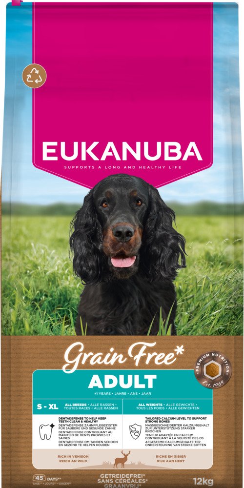 Eukanuba Grain Free Adult mit Wild - 12 kg