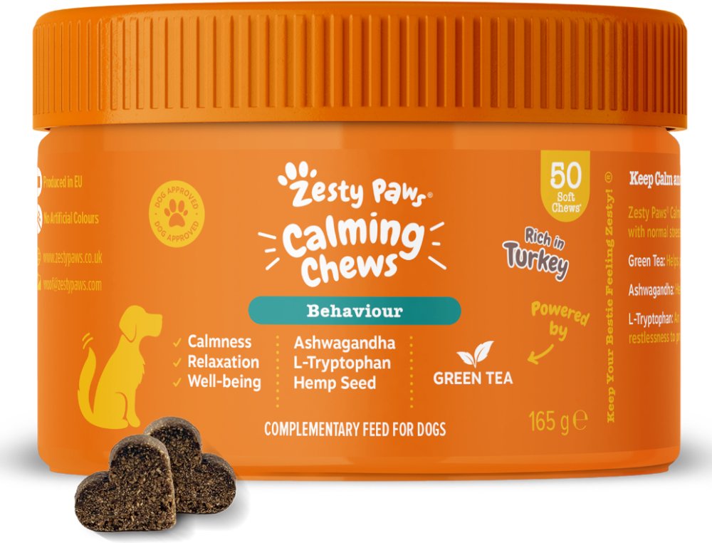 1 + 1 gratis! 2 x 50 Kautabletten Zesty Paws - Calming Chews Truthahn