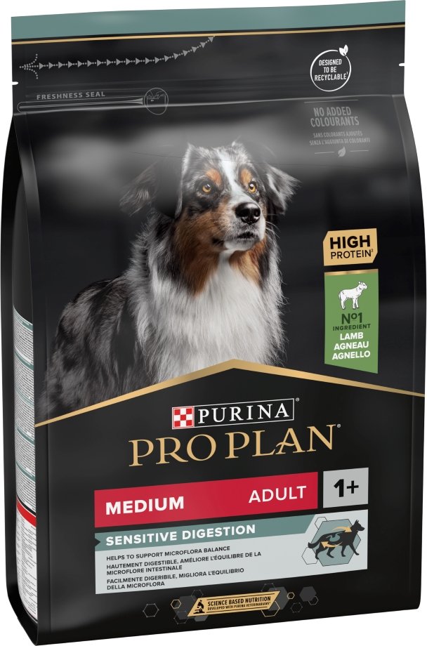 PURINA PRO PLAN Medium Adult Lamm & Reis Sensitive Digestion - 3 kg