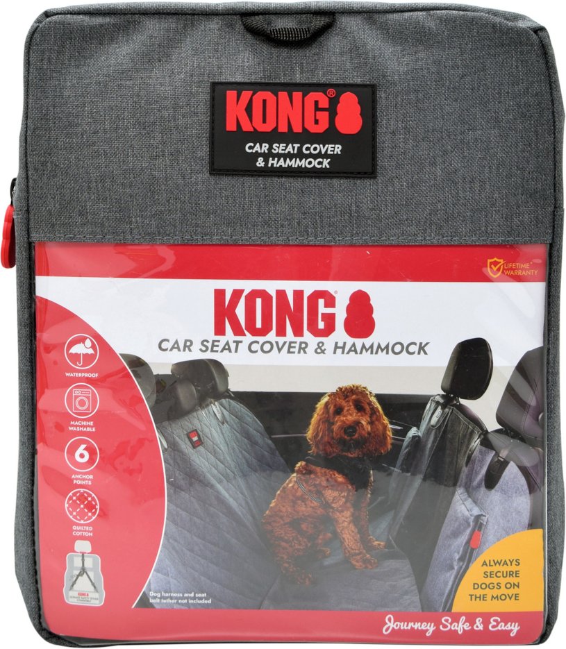 KONG Autoschutzdecke, grau - L 32,5 x B 29,5 x H 9 cm