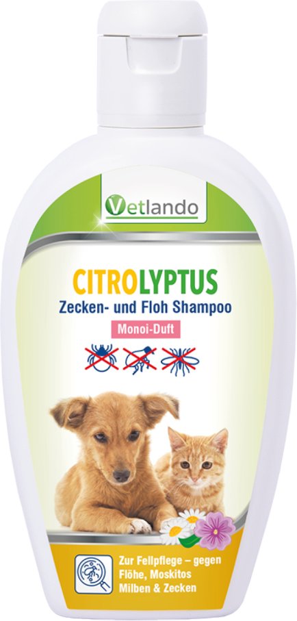 Vetlando Citrolyptus Zecken- & Floh-Shampoo Monoi-Duft - 250 ml