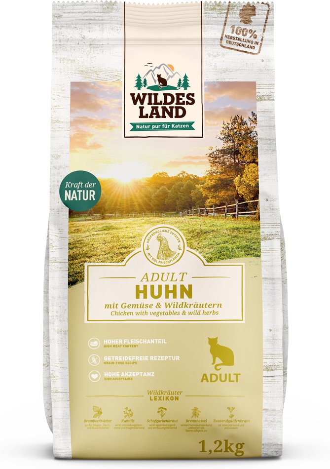 Thumbnail - Wildes Land Cat Huhn & Gartengemüse - Sparpaket: 2 x 1,2 kg