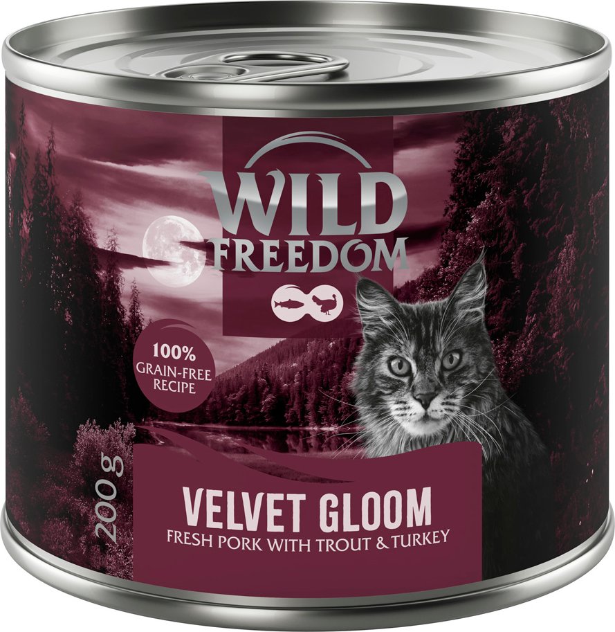 Wild Freedom Adult "Red" 6 x 200 g - getreidefreie Rezeptur - Velvet Gloom - Schwein, Truthahn & Forelle