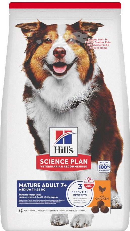 Hill's Science Plan Mature Adult 7+ Medium mit Huhn - 14 kg