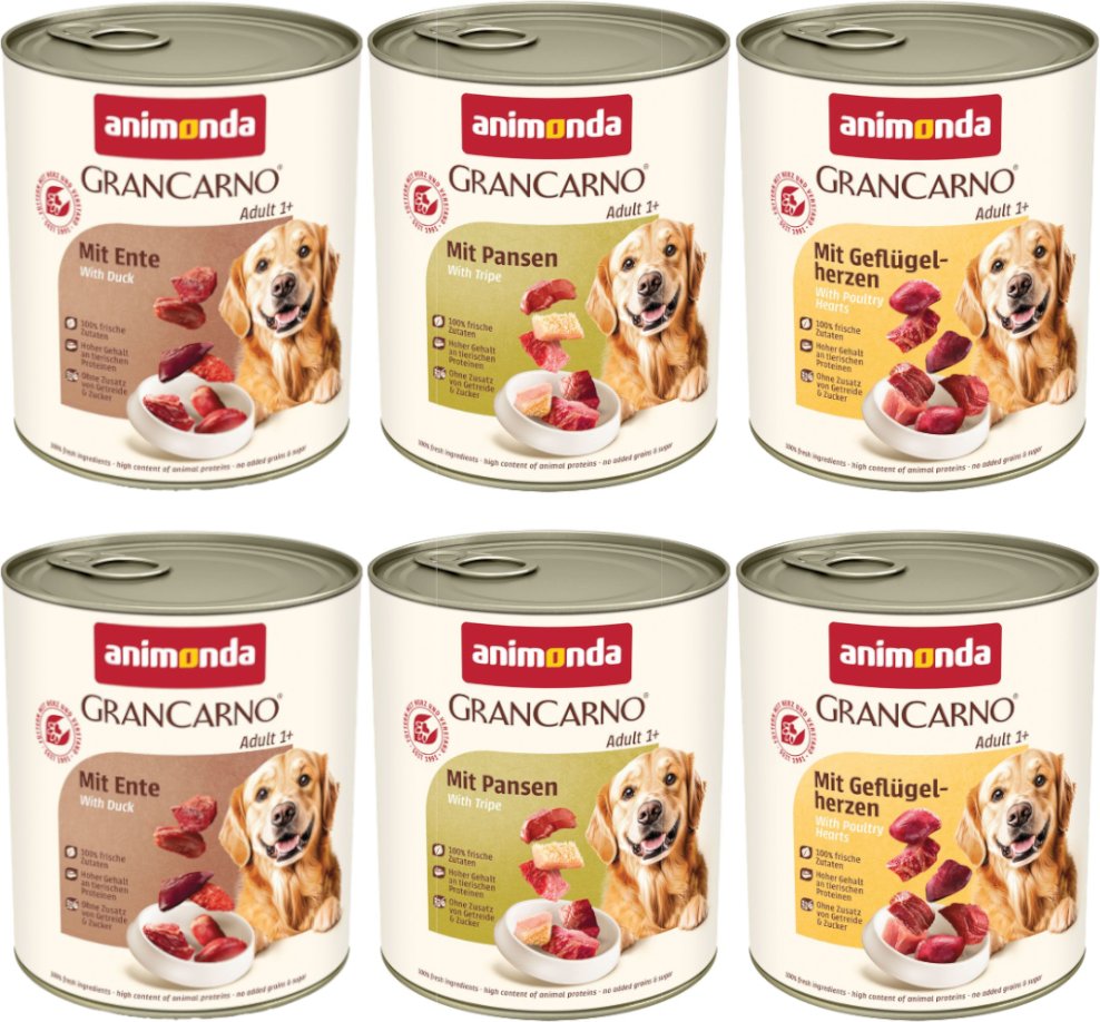Sparpaket animonda GranCarno Original 12 x 800 g - Mixpaket (3 Sorten)